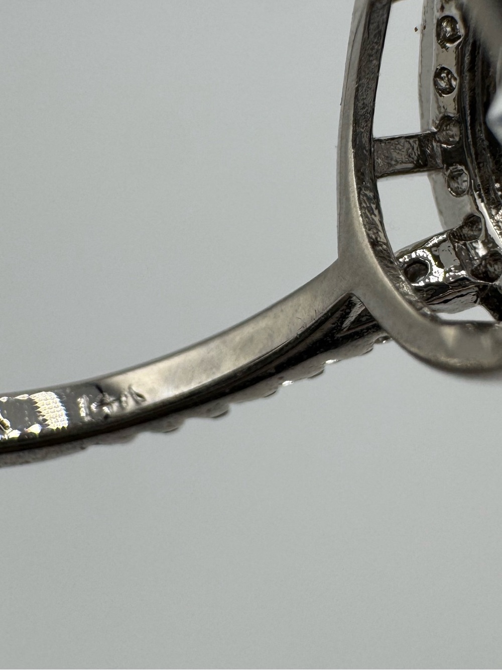 14K 2ct Pavé Halo Ring - Picture 10 of 11